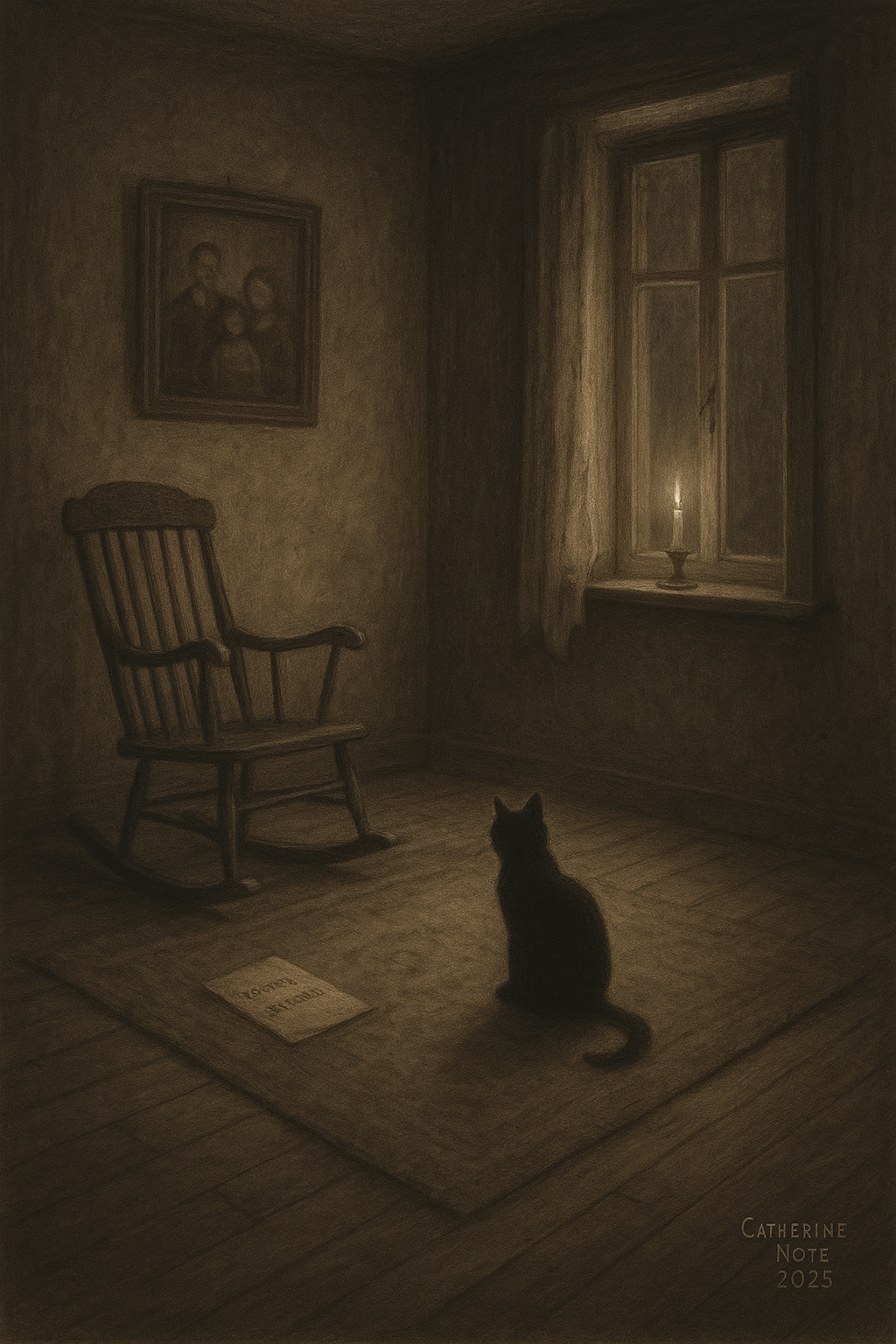 Carte Postale Personnalisée — Édition Chat Noir