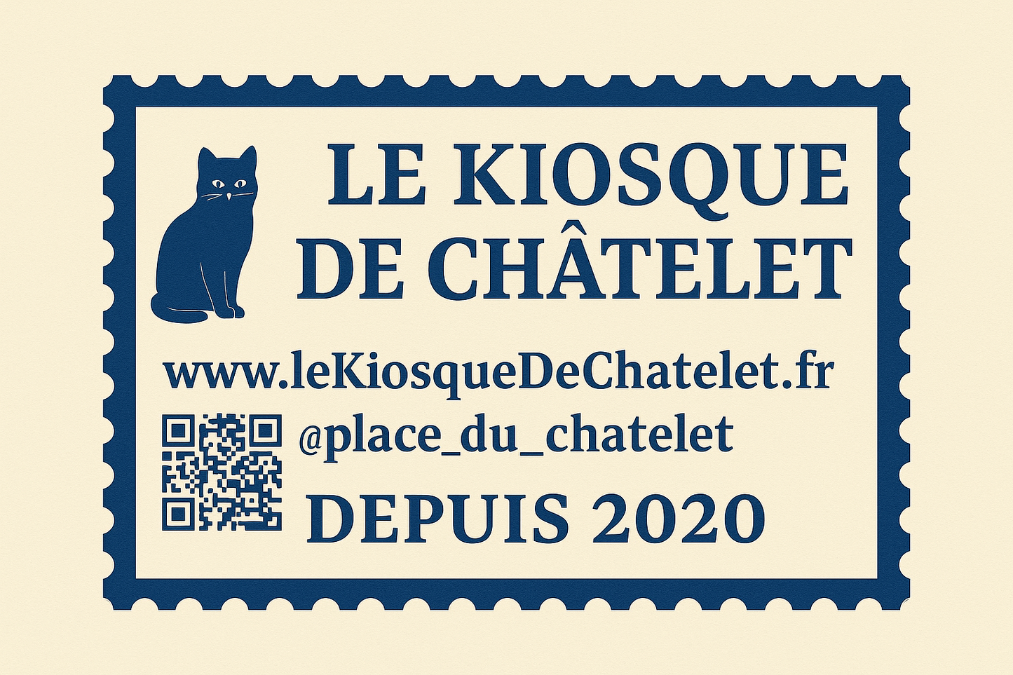 La carte noire du Kiosque de Châtelet