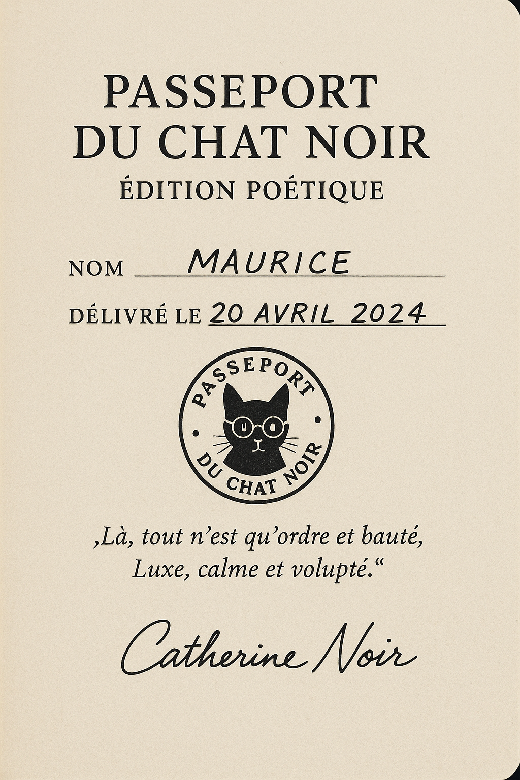 Passeport du Chat Noir — Pour Chats du Monde Entier