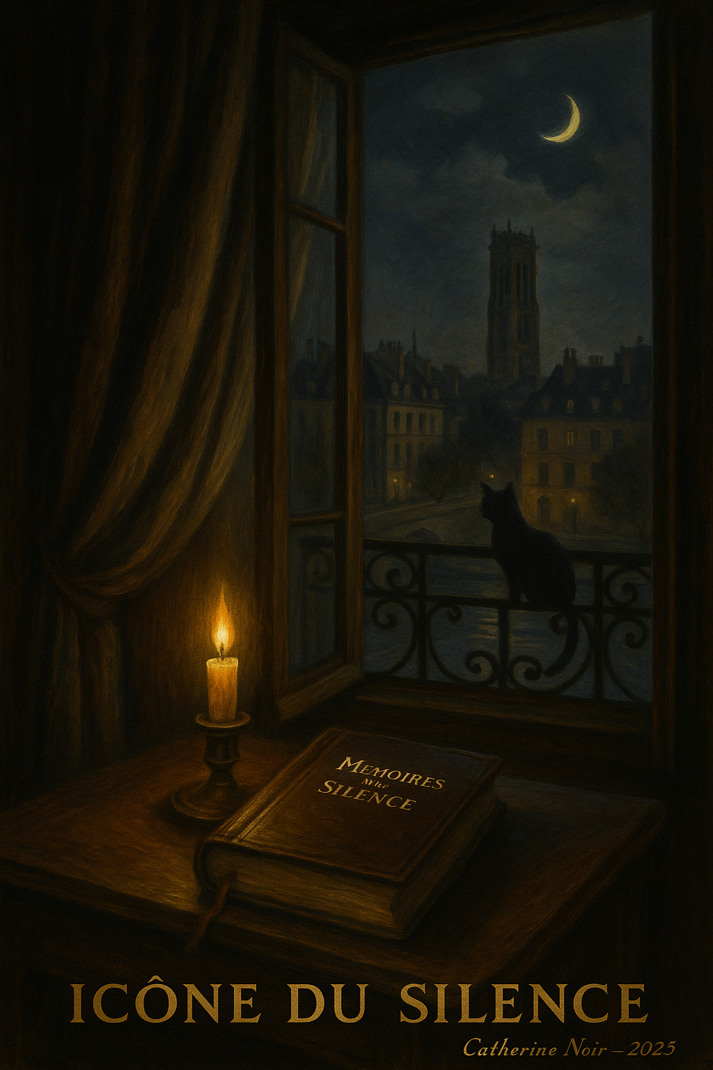 Carte Postale Personnalisée — Édition Chat Noir