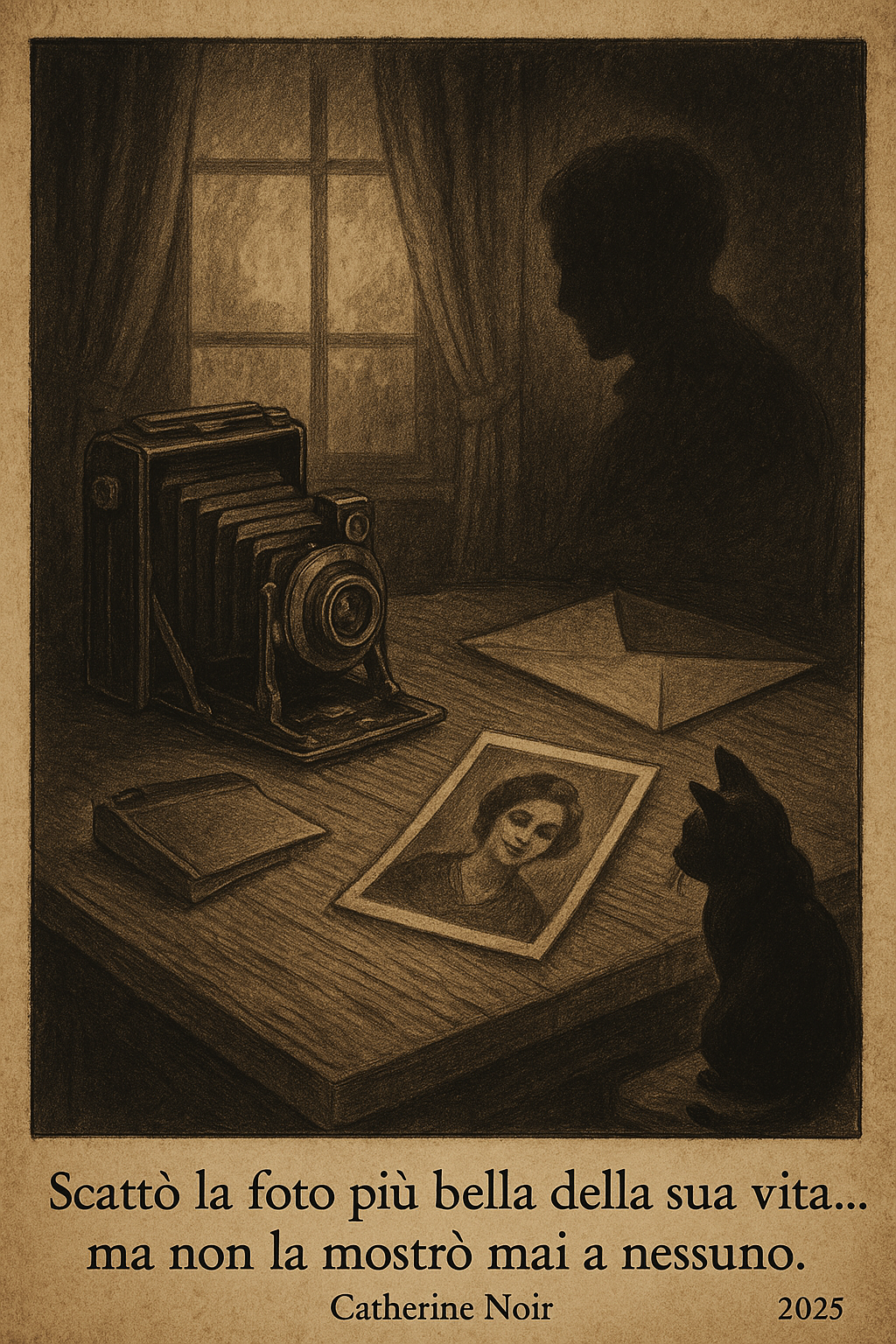 Carte Postale Personnalisée — Édition Chat Noir