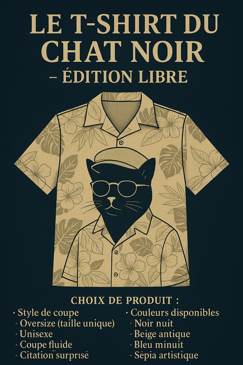 Le T-shirt du Chat Noir — Édition Libre